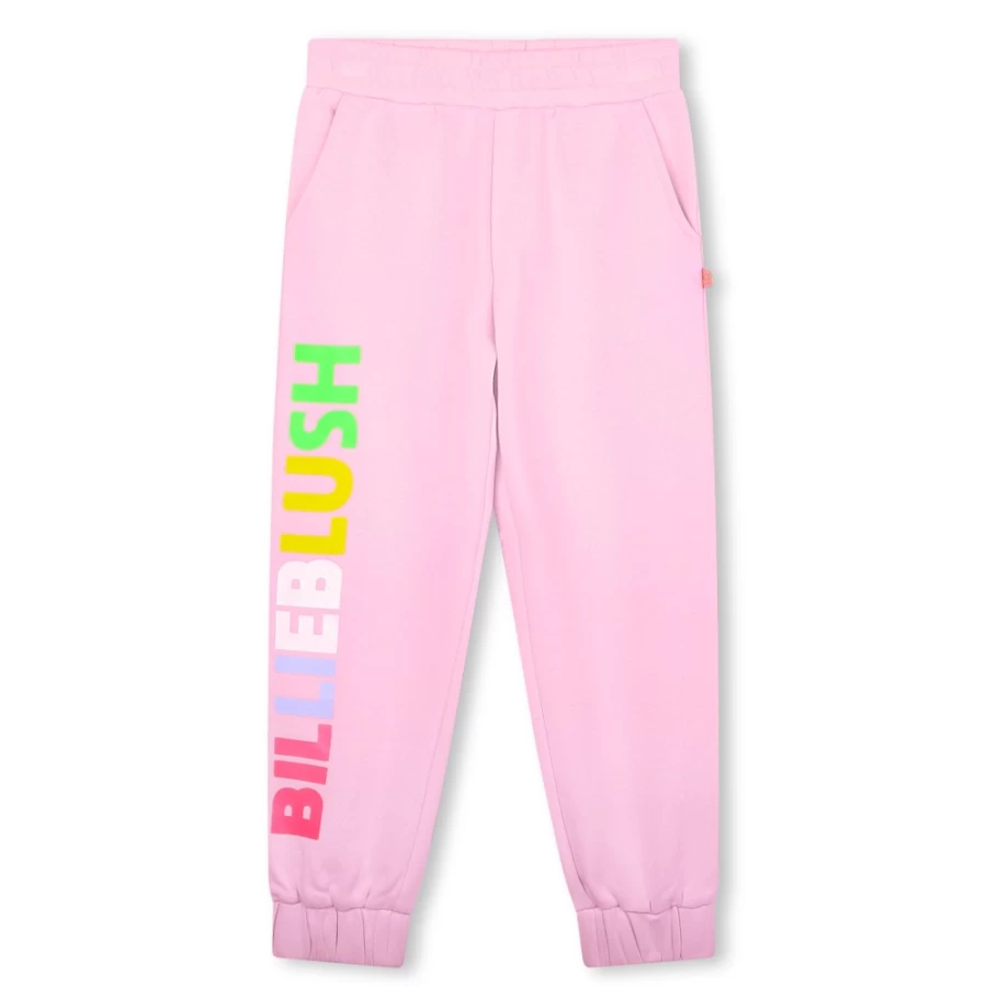 BILLIEBLUSH Pink Fleece Jogging Bottoms for Girls - Soft & Comfortable Workout Pants