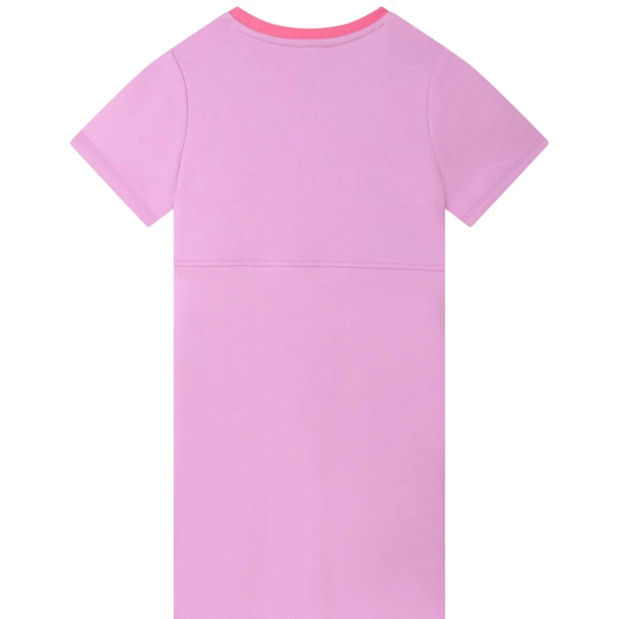 SONIA RYKIEL Girls Lilac Fleece Dress - Soft & Warm Winter Dress for Kids