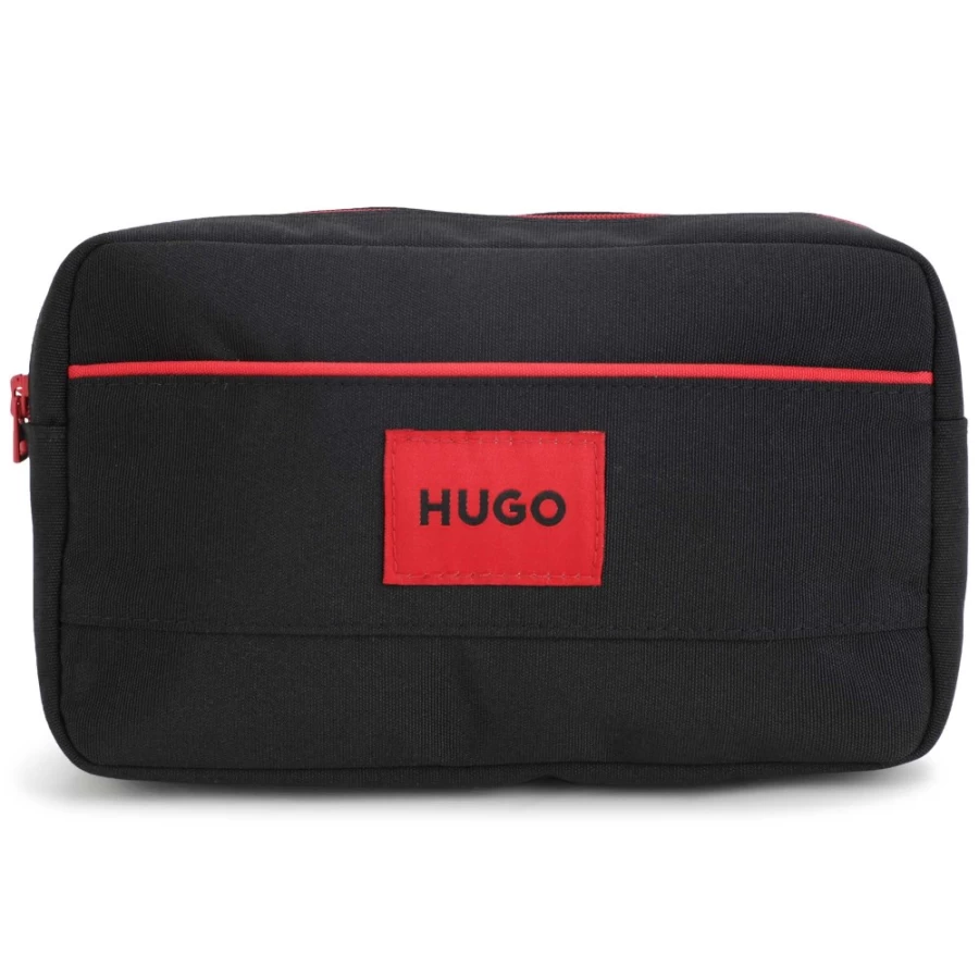 HUGO Black Two-Colour Belt Bag for Girls - Stylish Crossbody Fanny Pack