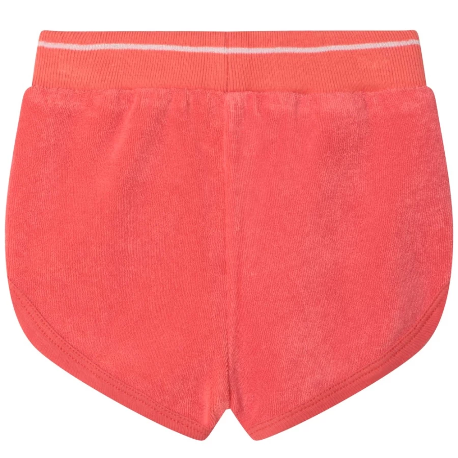 CARREMENT BEAU Peach Terry Shorts for Girls – Soft Cotton Lounge Shorts