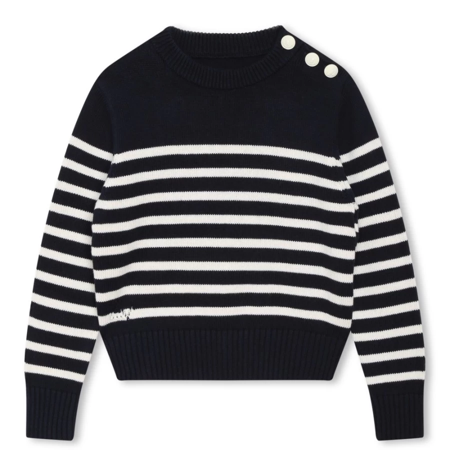 ZADIG & VOLTAIRE Girls' Night Color Cotton & Wool Sailor Jumper Sweater