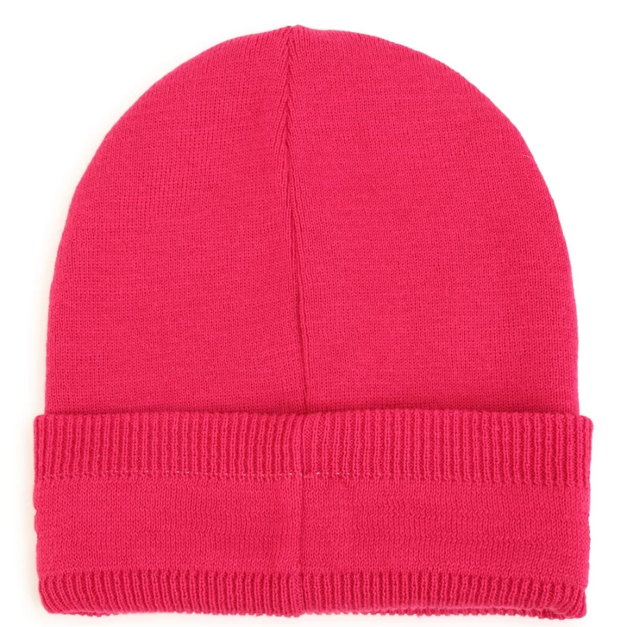 MARC JACOBS Girls Fuschia Jacquard Logo Hat