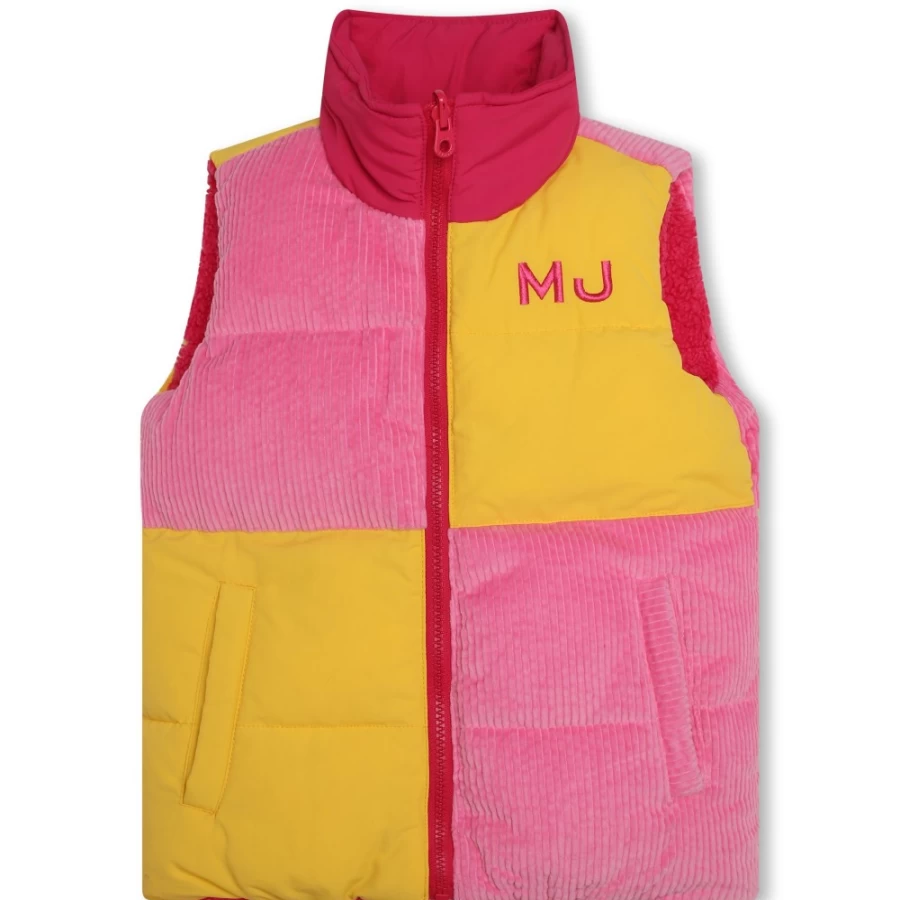 MARC JACOBS Fuschia Body Warmer for Girls - Stylish Lightweight Puffer Vest