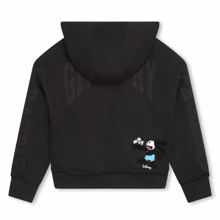 Givenchy Black Fleece Sweatshirt with Badges for Girls - Stylish & Comfortable Pullover