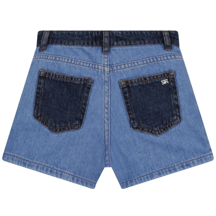 SONIA RYKIEL Girls' Denim Blue Shorts - Stylish Denim Shorts for Girls
