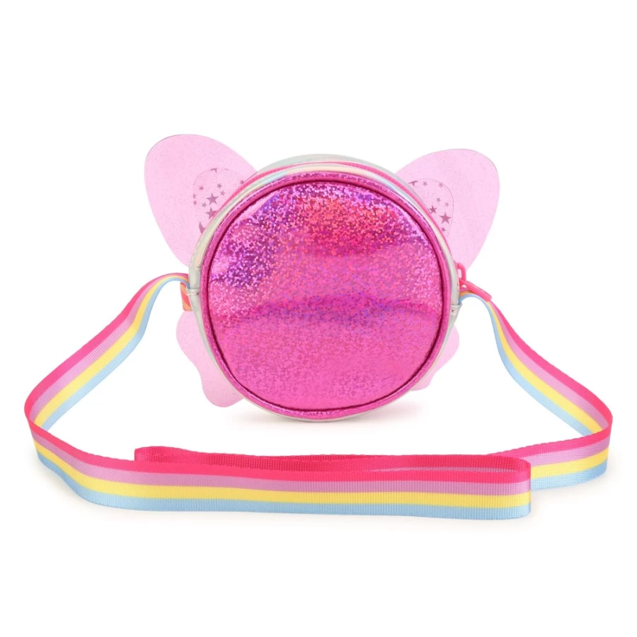 BILLIEBLUSH Pink Round Handbag for Girls with Butterfly Design - Stylish & Trendy