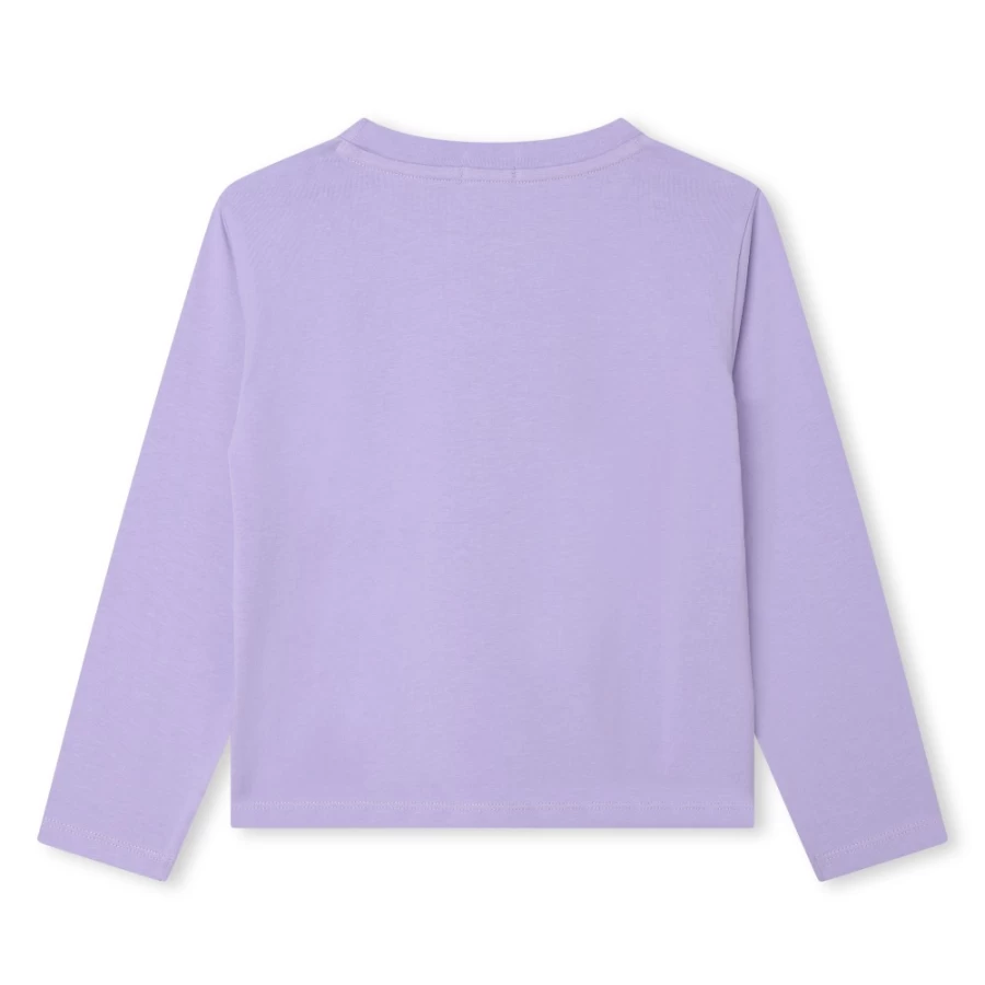BILLIEBLUSH Girls' Lilac Long-Sleeved T-Shirt for Comfort and Style
