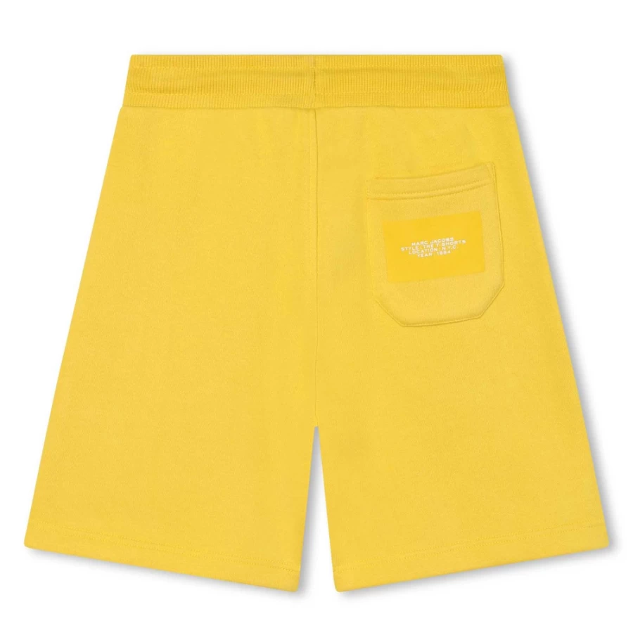 MARC JACOBS Girls' Yellow Cotton-Rich Bermuda Shorts for Comfort & Style
