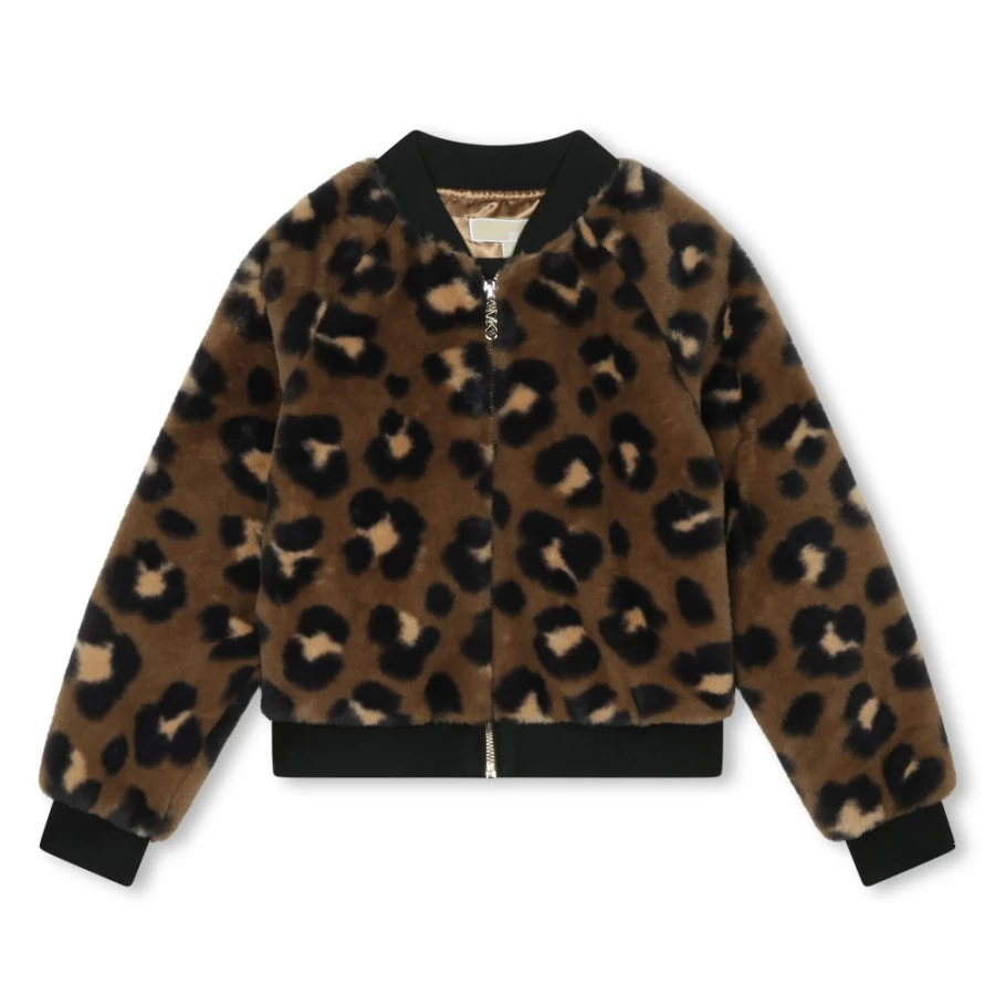 MICHAEL KORS Girls' Short Patterned Jacket - Stylish & Trendy Outerwear for Kids
