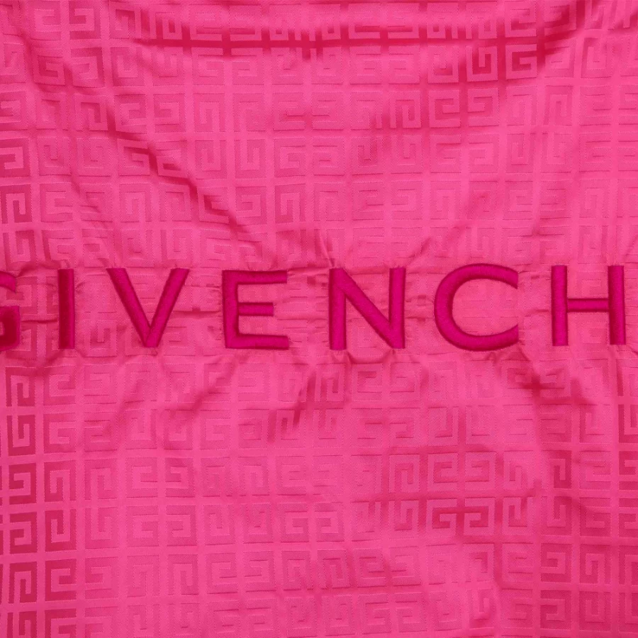 GIVENCHY Cream Reversible Hooded Jacket for Girls - Stylish Dual-Side Design