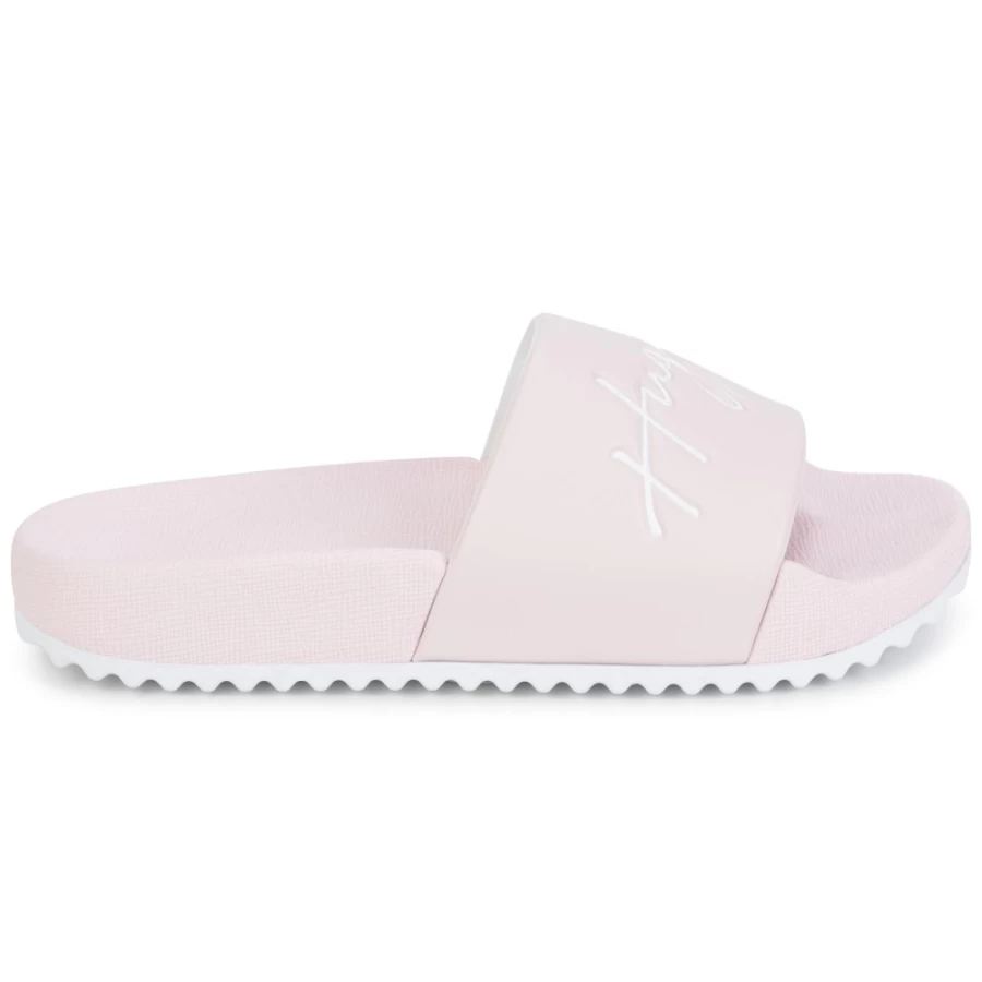 HUGO Girls Pale Pink Slide Sandals | Branded Comfortable Slides for Kids