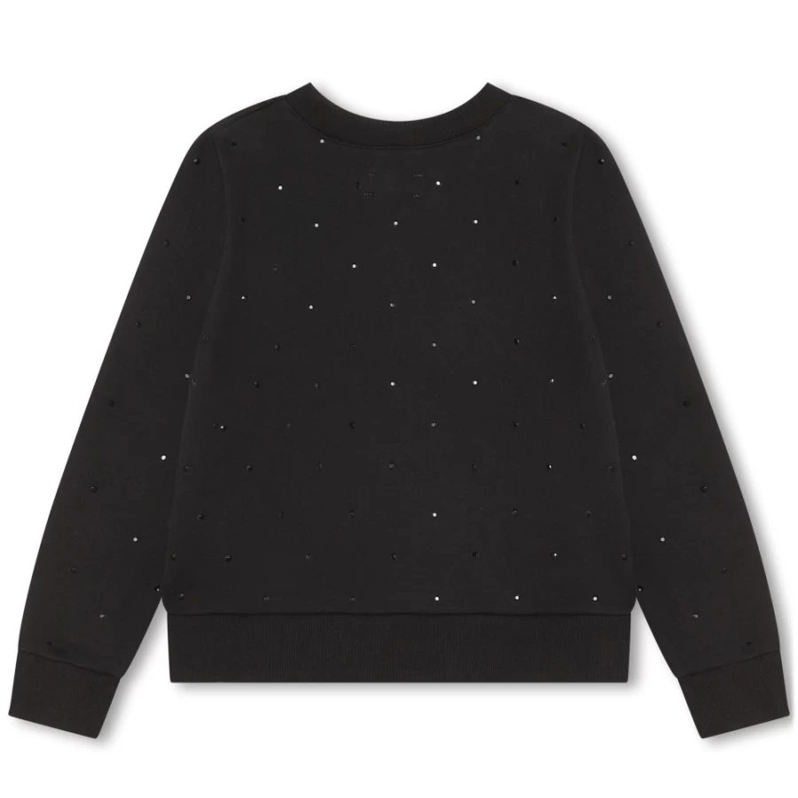 ZADIG & VOLTAIRE Black Fleece Sweatshirt for Girls - Cozy & Stylish Winter Pullover