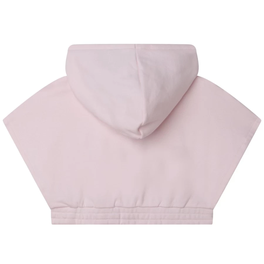BILLIEBLUSH Girls Pink Pale Sleeveless Sweatshirt for Kids - Soft Cotton Summer Pullover