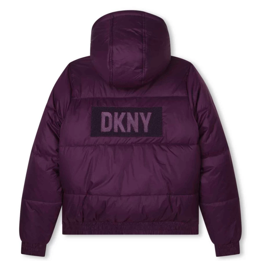 DKNY Reversible Puffer Jacket for Girls - Dual Color Winter Coat