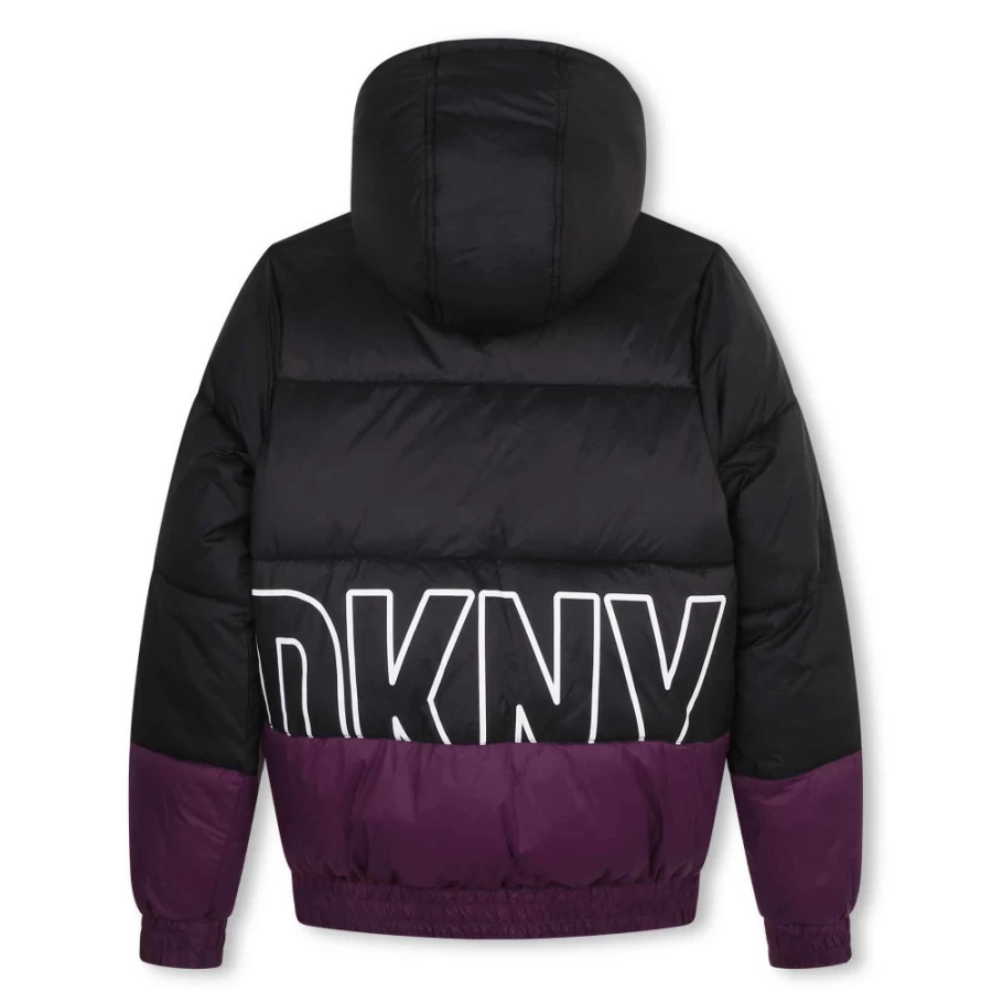 DKNY Reversible Puffer Jacket for Girls - Dual Color Winter Coat