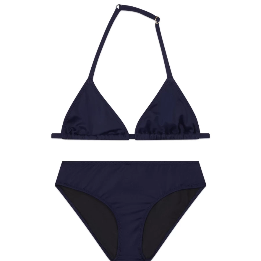 ZADIG & VOLTAIRE Girls' 2-Piece Swimsuit in Night Color - Stylish Plain Bikini Set
