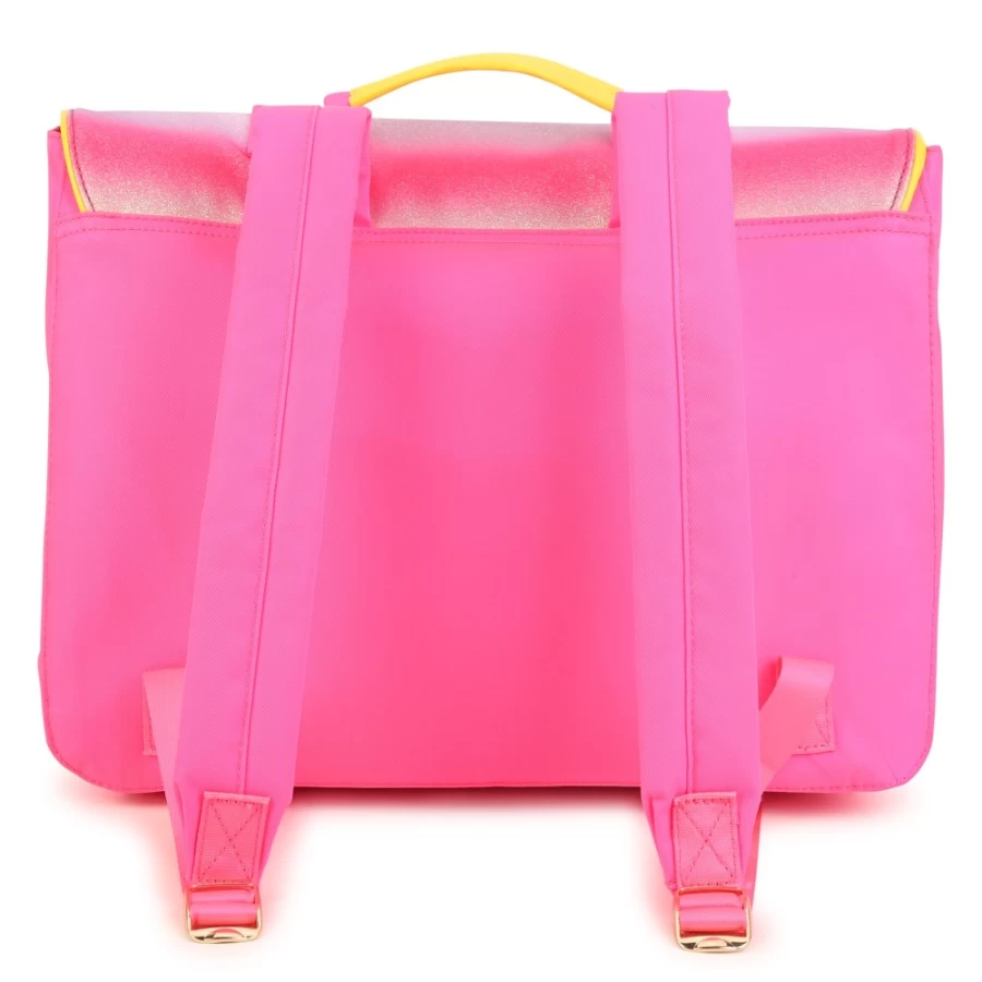 BILLIEBLUSH Pink Backpack For Girls - Stylish Heart Design School Bag
