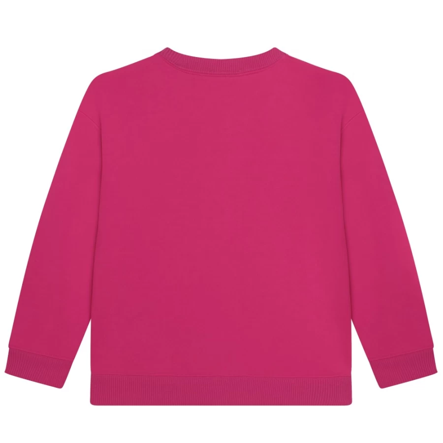 MARC JACOBS Girls' Fuschia Fleece Sweatshirt for Kids - Soft & Cozy Pullover