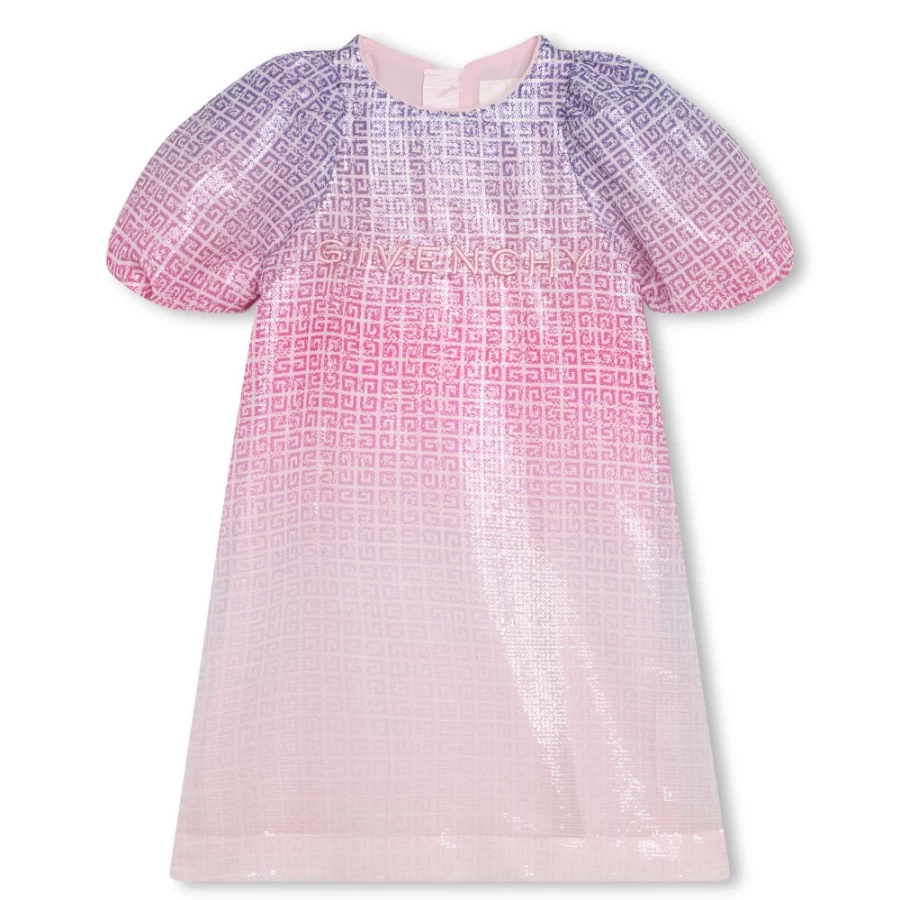 Givenchy Unique Color Short-Sleeved Dress for Girls