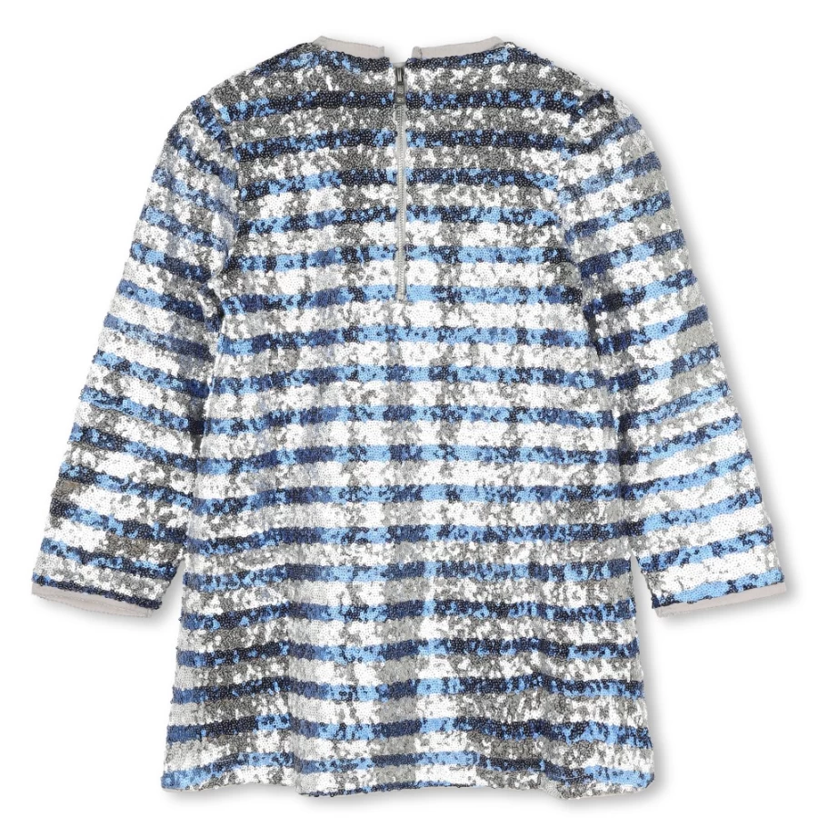 ZADIG & VOLTAIRE Light Grey Sequined Formal Dress for Girls