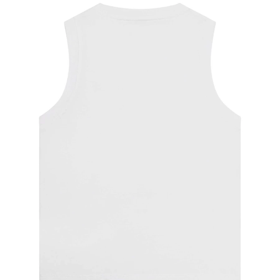 ZADIG & VOLTAIRE Girls' White Printed Tank Top for Summer