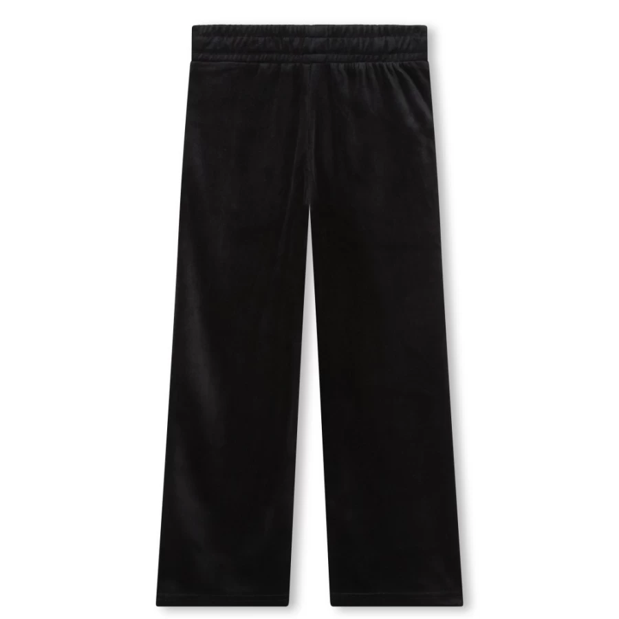 SONIA RYKIEL Girls' Striped Velvet Trousers - Check Color Details