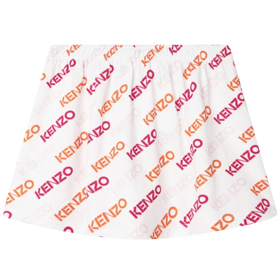 KENZO KIDS Girls' White Skirt | Chic & Comfortable Design