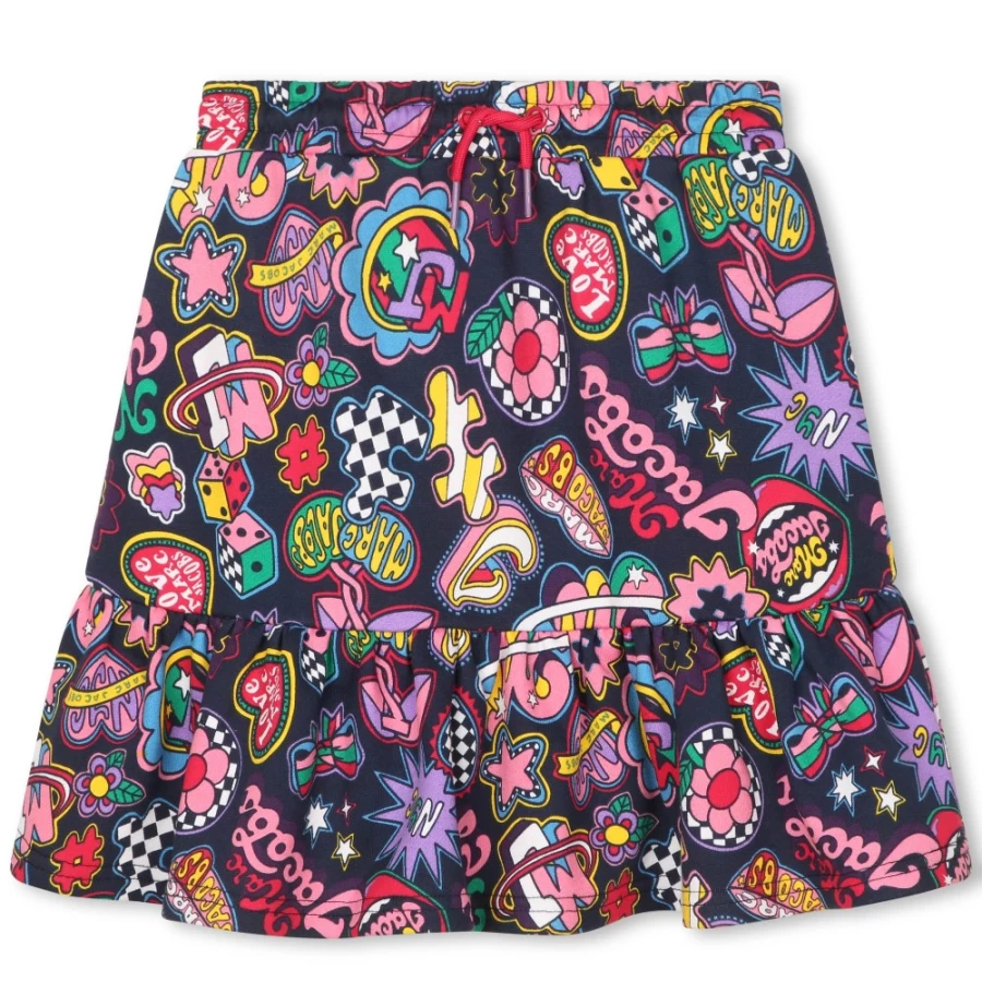 MARC JACOBS Girls' Multicoloured Fleece Skirt - Soft & Stylish Winter Wear