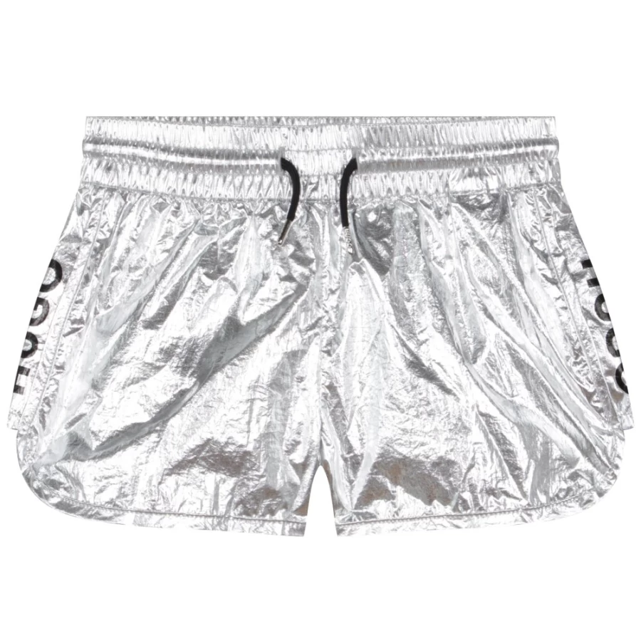 HUGO Light Grey Waterproof Shorts for Girls - High-Quality Durable Outdoor Shorts