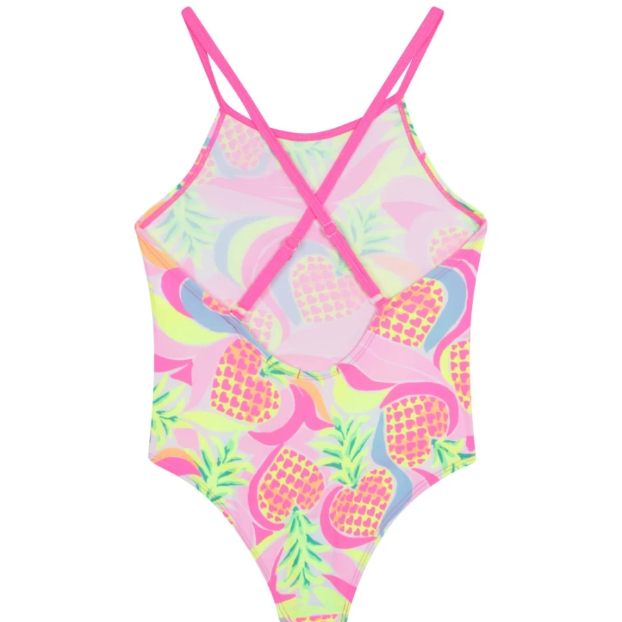BILLIEBLUSH Girls' Multicoloured Fringe Bathing Suit | Stylish Swimwear for Kids