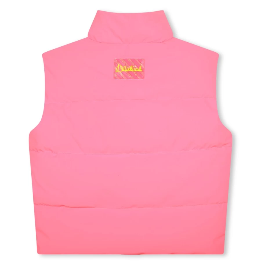 BILLIEBLUSH Pink Padded Body Warmer for Girls - Cozy Winter Vest