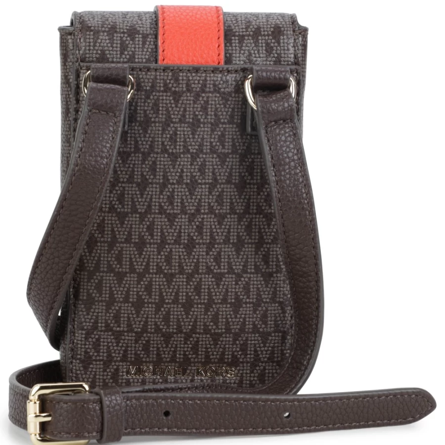 MICHAEL KORS Chocolate Brown Crossbody Phone Bag for Women