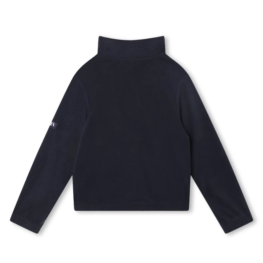 AIGLE Navy High-Collar Sweatshirt for Girls - Comfortable & Stylish Winter Wear