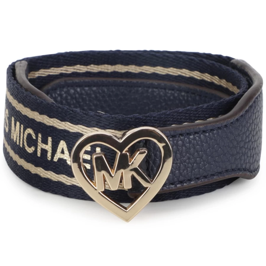 MICHAEL KORS Navy Logo Strap Belt for Girls