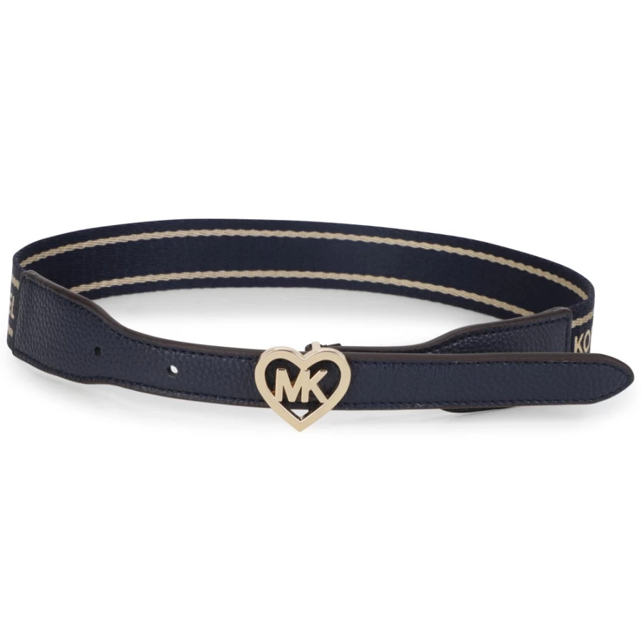 MICHAEL KORS Navy Logo Strap Belt for Girls