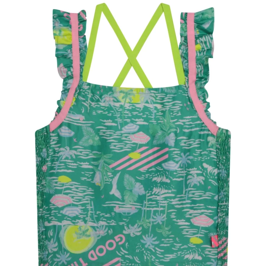 BILLIEBLUSH Sea-Green Sleeveless Blouse for Girls - Stylish Summer Top