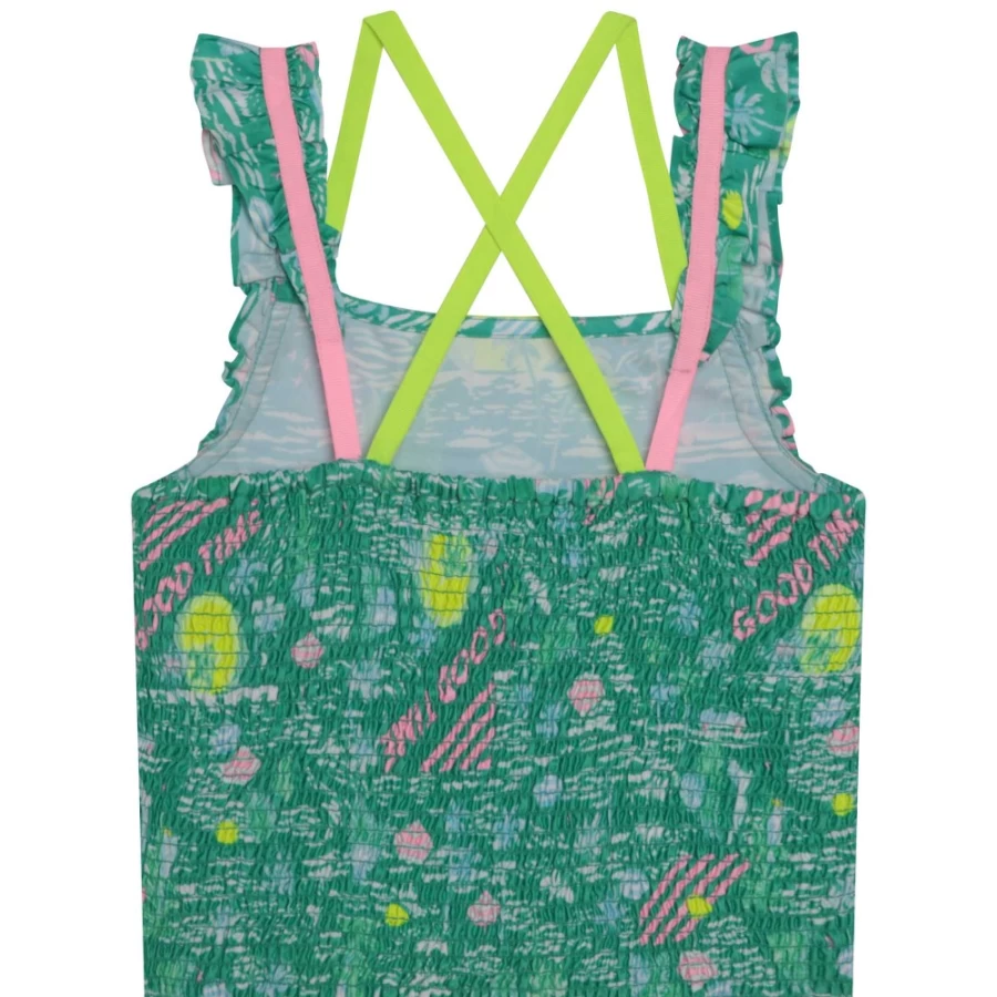 BILLIEBLUSH Sea-Green Sleeveless Blouse for Girls - Stylish Summer Top