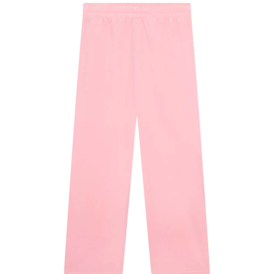 SONIA RYKIEL Girls Pink Washed Jogging Pants for Comfort and Style