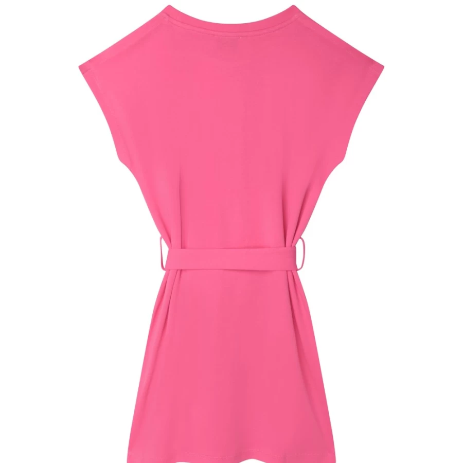SONIA RYKIEL Girls' Raspberry Short-Sleeved Dress