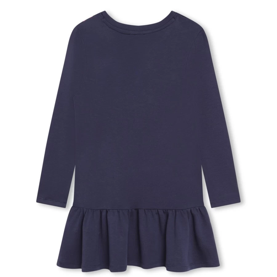 MARC JACOBS Girls Navy Printed Cotton Dress