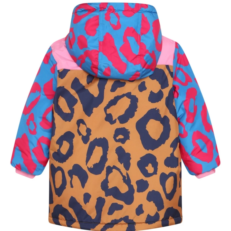 MARC JACOBS Girls Multicoloured Hooded Ski Coat Winter Jacket for Kids
