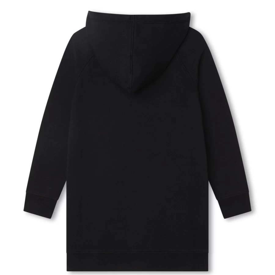 ZADIG & VOLTAIRE Black Hooded Sweatshirt Dress for Girls