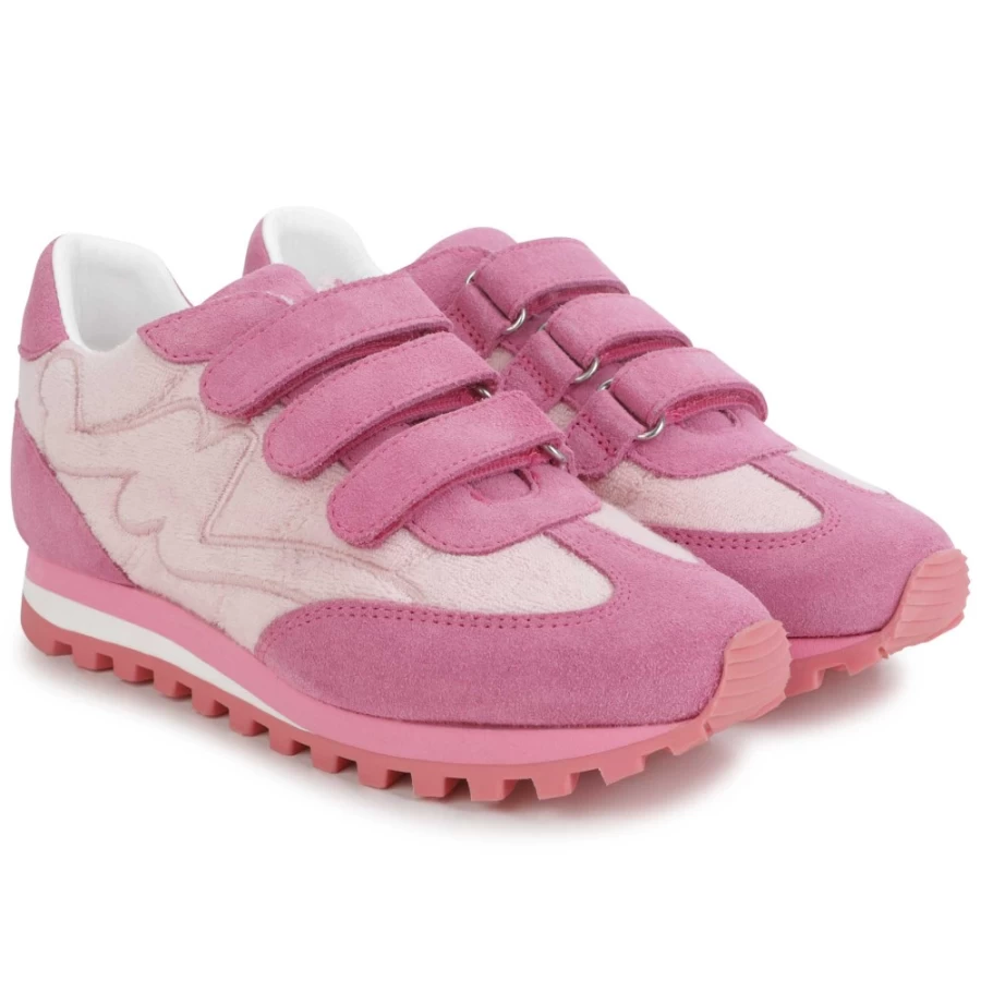 MARC JACOBS Apricot Girls Trainers With Adjustable Straps - Lightweight Sneakers for Comfort & Style