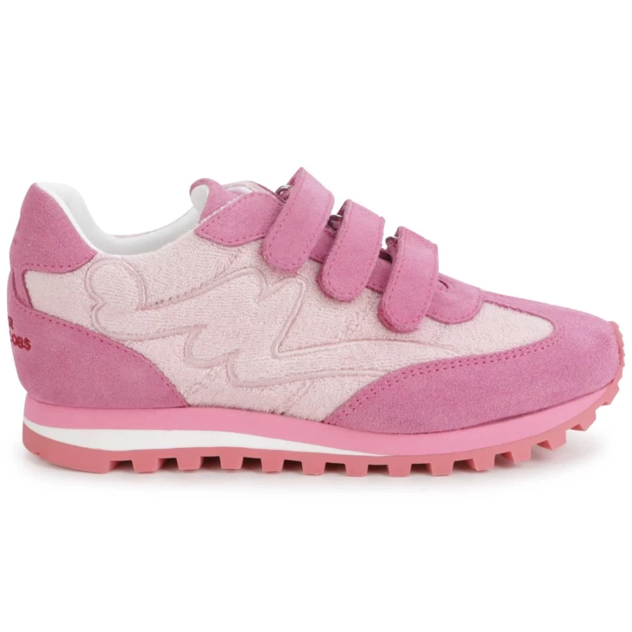 MARC JACOBS Apricot Girls Trainers With Adjustable Straps - Lightweight Sneakers for Comfort & Style