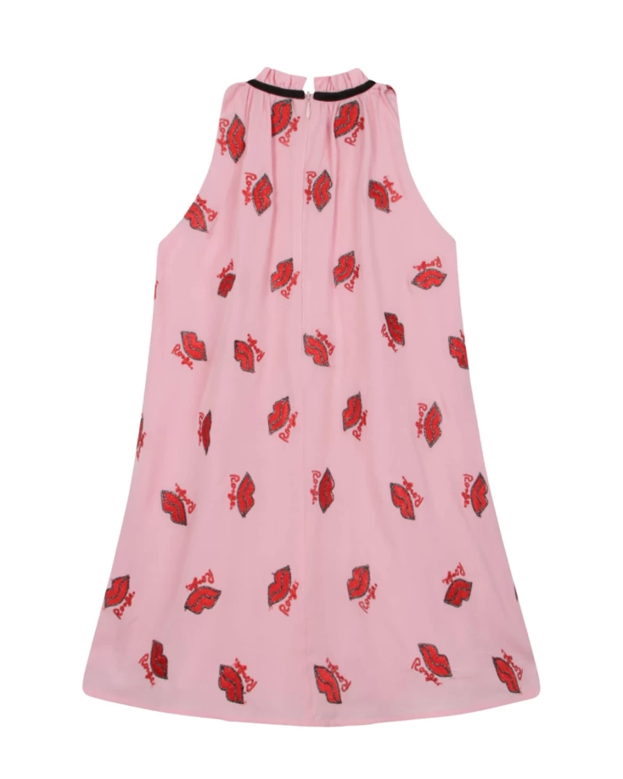 SONIA RYKIEL Girls Pink Washed Pink Long Sleeveless Dress
