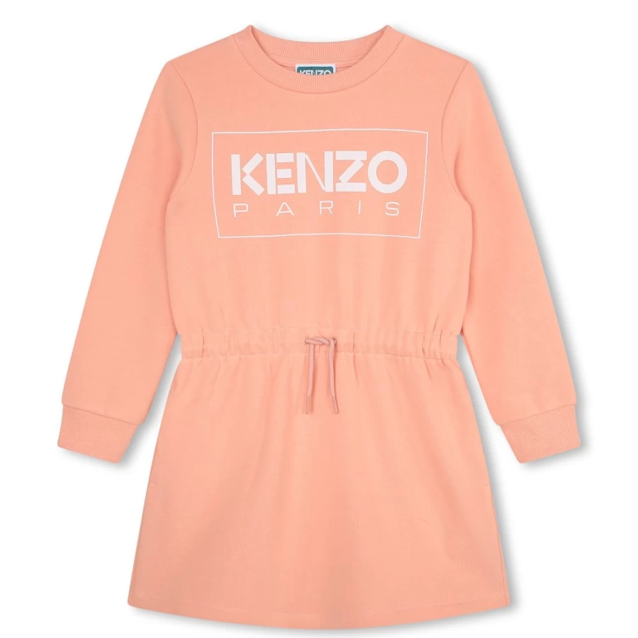 KENZO KIDS Girls' Nude Brushed-Fleece Dress - Soft Cozy Fleece Dress for Girls