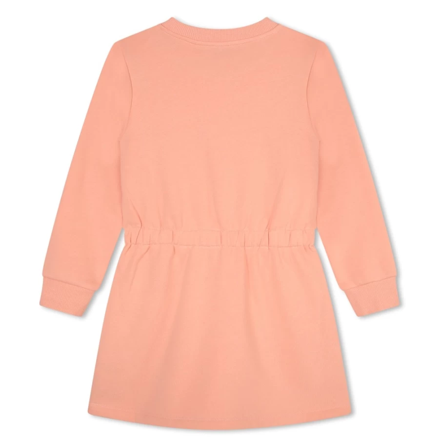 KENZO KIDS Girls' Nude Brushed-Fleece Dress - Soft Cozy Fleece Dress for Girls