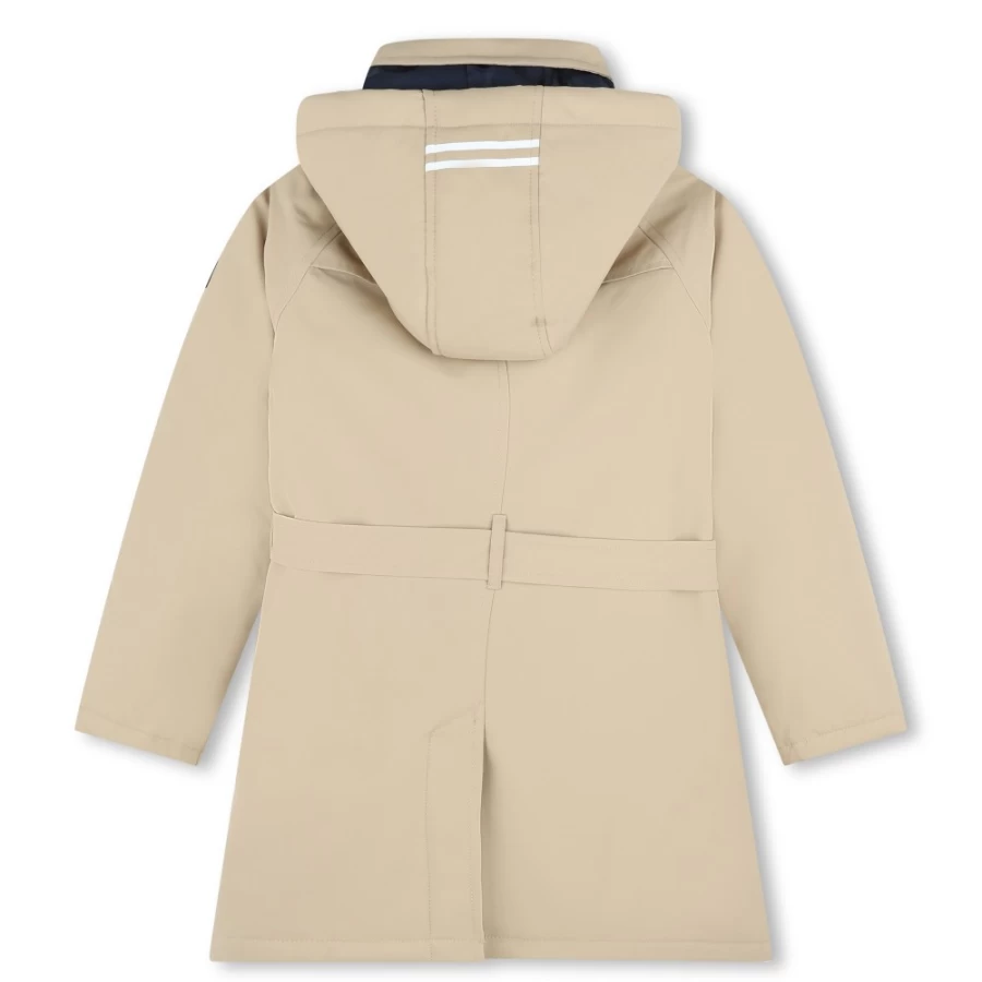 AIGLE Girl's Sand Hooded Waterproof Coat for Outdoor Protection