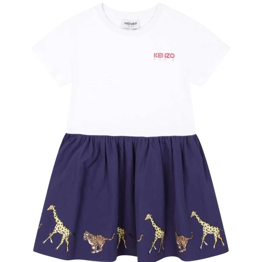 KENZO KIDS Blue Dress and Sweatshirt Set for Girls
