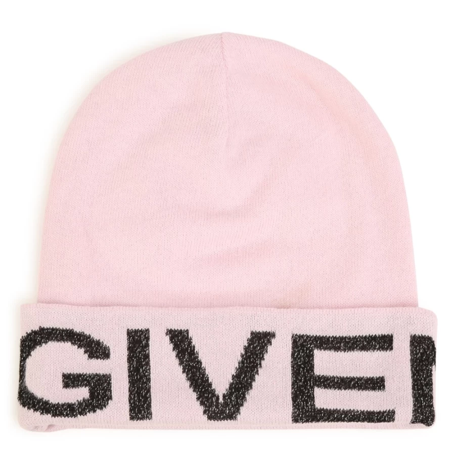 GIVENCHY Marshmallow Knitted Hat for Girls - Soft Winter Beanie
